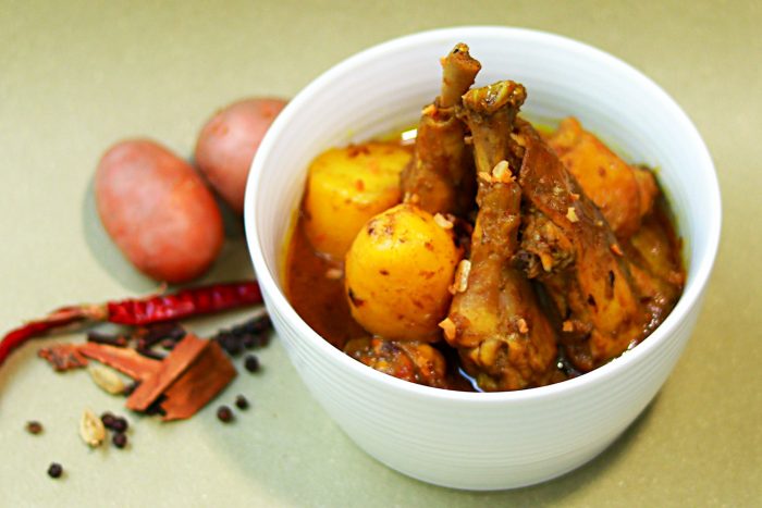 Spicy Chicken with potato curry