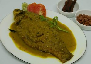 Roasted whole fish