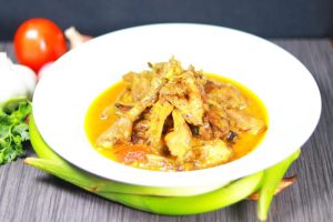 Taro Stolon with chicken curry