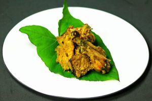 Chicken wrapped in Arum leaf