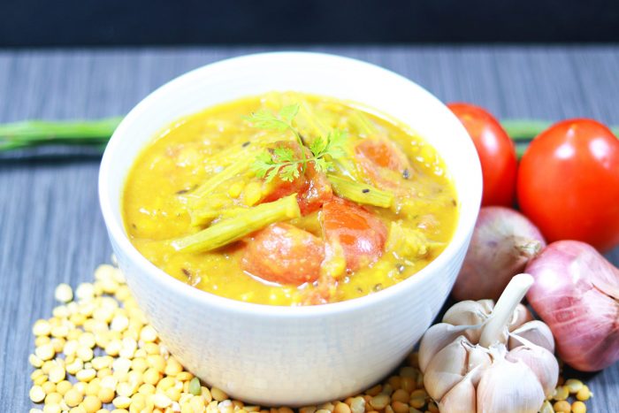 Lentil with Tomato and Drumstick