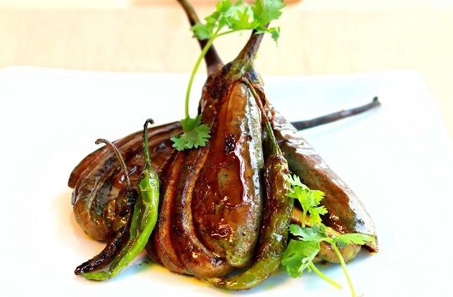 Pan Grilled Eggplant