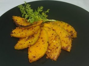 Pan Fried Sweet Pumpkin with Peanut